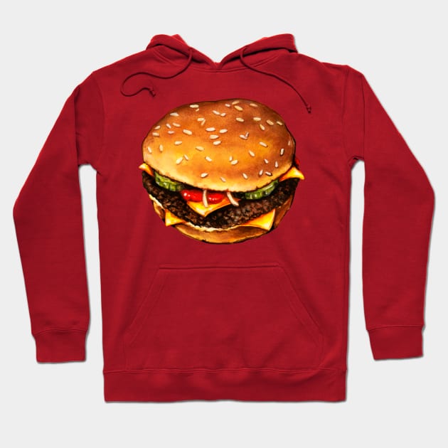 Cheesburger Hoodie by KellyGilleran